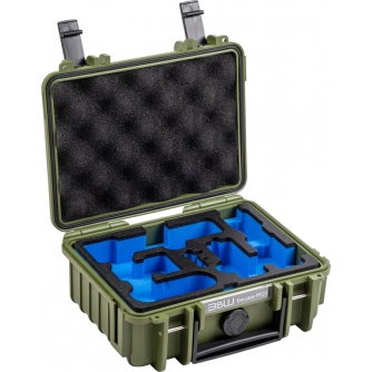 Cietie Koferi - BW B&W CASES TYPE 500 FOR DJI OSMO POCKET 3 CREATOR COMBO, BRONZE-GREEN 109065 - ātri pasūtīt no ražotāja