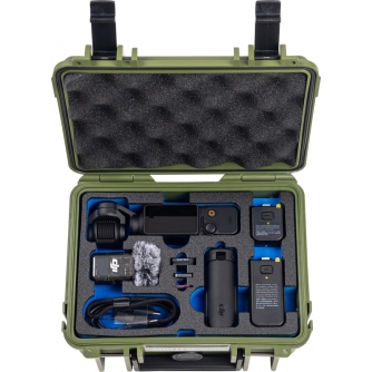 Koferi - BW B&W CASES TYPE 500 FOR DJI OSMO POCKET 3 CREATOR COMBO, BRONZE-GREEN 109065 - ātri pasūtīt no ražotāja