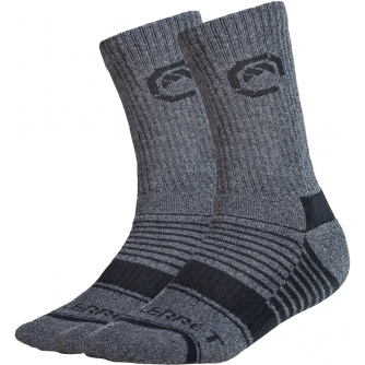 Drabužiai - VALLERRET MERINO WOOL CREW SOCK - GREY WINTER (SIZE 36-40) 24SCK-GR-3640 - быстрый заказ от производителя