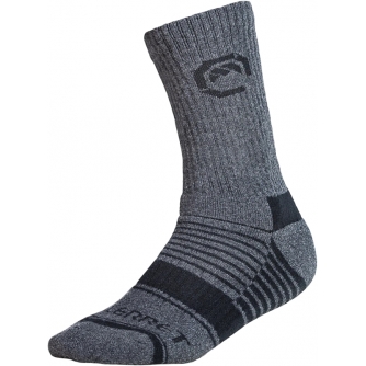 Clothes - VALLERRET MERINO WOOL CREW SOCK - GREY WINTER (SIZE 36-40) 24SCK-GR-3640 - quick order from manufacturer