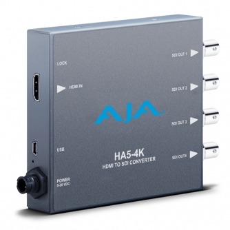 Converter Decoder Encoder - AJA HA5-4K HDMI to 4K/UHD SDI Converter - quick order from manufacturer