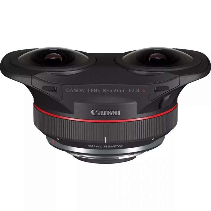 Mirrorless Lenses - Canon RF 5.2mm F2.8 L DUAL FISHEYE 180 VR lens (5554C005) - quick order from manufacturer