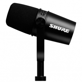 Podkāstu mikrofoni - Shure MV7 Black Dynamic Podcast Microphone - быстрый заказ от производителя