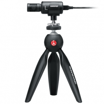 Videokameru mikrofoni - Shure MV88+ Video Kit Condenser Microphone with Manfrotto PIXI - ātri pasūtīt no ražotāja