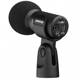 On-Camera Microphones - Shure MV88+ Video Kit Condenser Microphone with Manfrotto PIXI - quick order from manufacturer