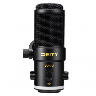 Discontinued - Deity VO-7U USB Podcast Streamer Kit (Black) RGB ring includes a Boom Arm