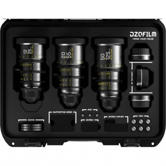 CINEMA Video objektīvi - DZOFILM Pictor Zoom 3-Lens Kit (12-25/20-55/50-125 T2.8) Black - ātri pasūtīt no ražotāja