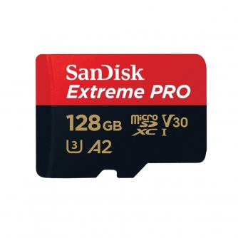 Memory Cards - SANDISK EXTREME PRO microSDXC 128GB 200/90 MB/s UHS-I U3 memory card (SDSQXCD-128G-GN6MA) - quick order from manufacturer