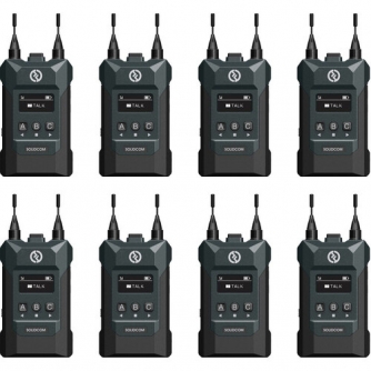 Wireless Audio Systems - Hollyland Solidcom M1-8B Wireless Intercom System with 8 Beltpacks - quick order from manufacturer