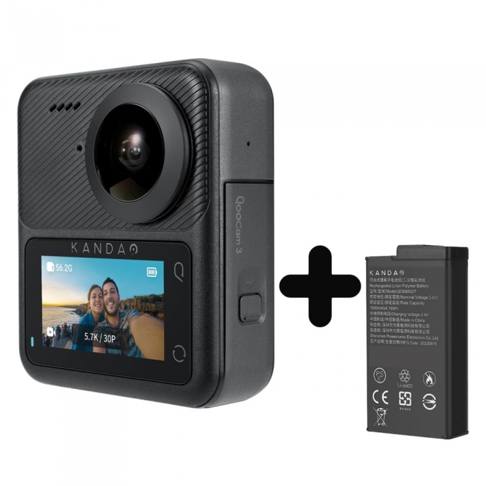 Action Cameras - Kandao QooCam 3 CMOS 360 Degree Camera - quick order from manufacturer