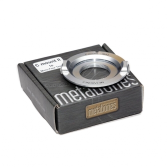 Adapters for lens - Metabones C-mount to MFT Smart Adapter (Chrome) (MB_C-m43-CH3) - quick order from manufacturer