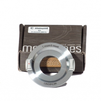 Adapters for lens - Metabones CCTV C-mount to E Adapter (Chrome) (MB_C-E-CH1) - quick order from manufacturer