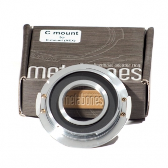 Adapters for lens - Metabones CCTV C-mount to E Adapter (Chrome) (MB_C-E-CH1) - quick order from manufacturer