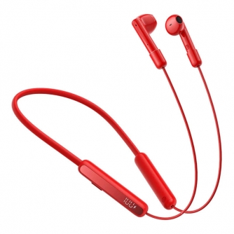 Austiņas - Magnetic Wireless Neckband Headphones, Joyroom JR-DS1, (red) JR-DS1 Red - ātri pasūtīt no ražotāja