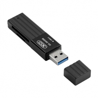 Karšu lasītājs - XO DK05B USB 3.0 atmiņas karšu lasītājs 2W1 (melns) - ātri pasūtīt no ražotāja