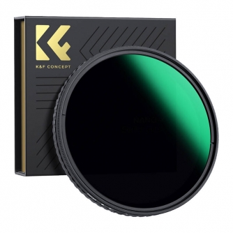 Neutral Density Filters - K&F Concept 82MM XV40 Nano-X Variable/Fader ND Filter, ND8~ND128, W/O Black - quick order from manufacturer