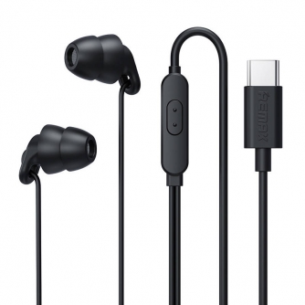 Больше не производится - Earphones Remax RM-518a, USB-C, 1.2m (black) RM-518a Black