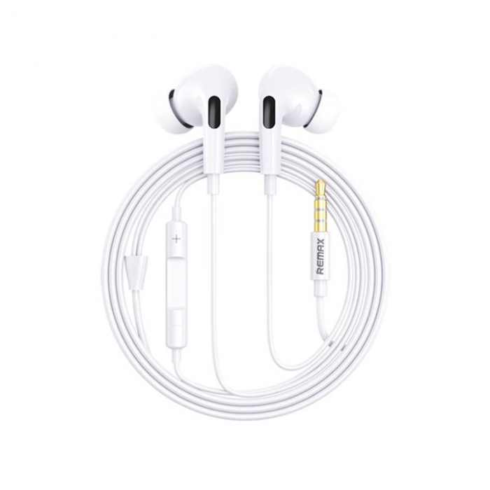 Больше не производится - Earphones Remax RM-533, 3.5 mini jack, 1.2m (white)