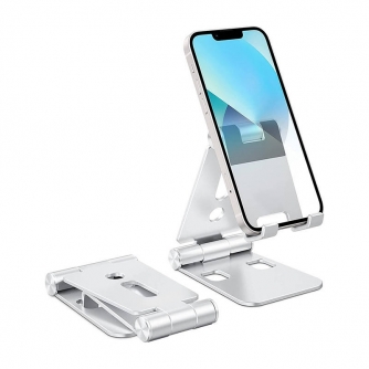 Mobile Phones Tripods - Holder, phone stand Omoton C4 (silver) C4 Silver - quick order from manufacturer