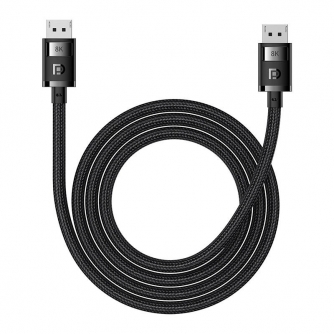 Wires, cables for video - DP 8K to DP 8K cable Baseus High Definition 2m (black) B00633706111-02 - quick order from manufacturer