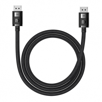 Wires, cables for video - DP 8K to DP 8K cable Baseus High Definition 1.5 m (black) B00633706111-01 - quick order from manufacturer