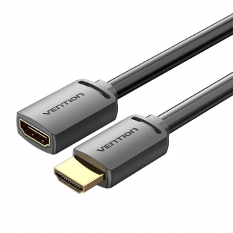 HDMI-AMaletoHDMI-AFemale4KHDPVCCable15mVentionAHCBG(Black)