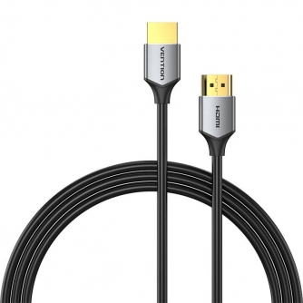 Video vadi, kabeļi - Ultra Thin HDMI HD Cable 1m Vention ALEHF (Gray) - быстрый заказ от производителя