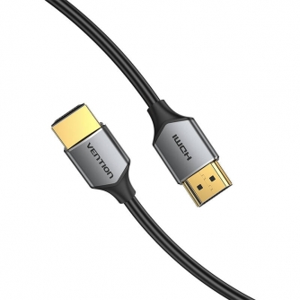 Video vadi, kabeļi - Ultra Thin HDMI HD Cable 1m Vention ALEHF (Gray) - быстрый заказ от производителя