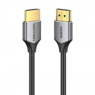 Video vadi, kabeļi - Ultra Thin HDMI HD Cable 1.5m Vention ALEHG (Gray) - быстрый заказ от производителя