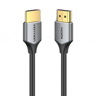 Video vadi, kabeļi - Ultra Thin HDMI HD Cable 2m Vention ALEHH (Gray) ALEHH - ātri pasūtīt no ražotāja