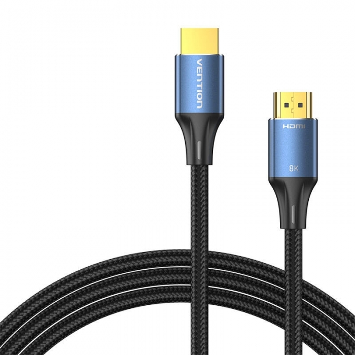 Video vadi, kabeļi - HDMI-A 8K Cable 5m Vention ALGLJ (Blue) ALGLJ - ātri pasūtīt no ražotāja