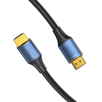 Wires, cables for video - HDMI-A 8K Cable 5m Vention ALGLJ (Blue) ALGLJ - quick order from manufacturer