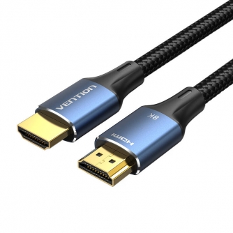 Wires, cables for video - HDMI-A 8K Cable 5m Vention ALGLJ (Blue) ALGLJ - quick order from manufacturer