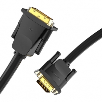 Wires, cables for video - DVI(24+1) to VGA Cable 1.5m Vention EABBG (Black) EABBG - quick order from manufacturer