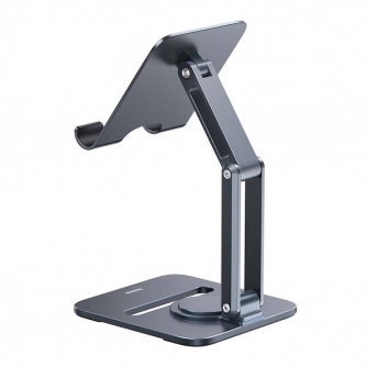 Telefonu statīvi - Desktop Biaxial Foldable Metal Stand Baseus (for Tablets) Space Grey B10431801811-00 - ātri pasūtīt no ražotāja