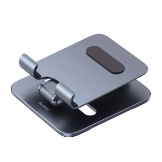 Telefonu statīvi - Desktop Biaxial Foldable Metal Stand Baseus (for Tablets) Space Grey B10431801811-00 - ātri pasūtīt no ražotāja