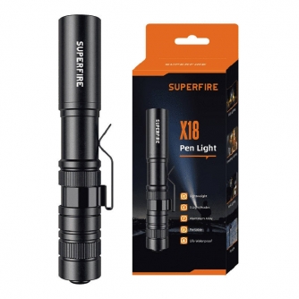 Hand Lights - Superfire X18 Compact Flashlight 5W 55lm Waterproof IP44 - quick order from manufacturer