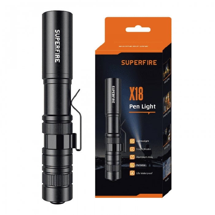 Lukturi - Superfire X18 Compact Flashlight 5W 55lm Waterproof IP44 - быстрый заказ от производителя