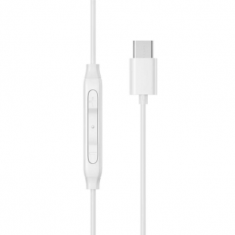 Discontinued - Wired Earphones Joyroom JR-EC05, Type-C (White) JR-EC05