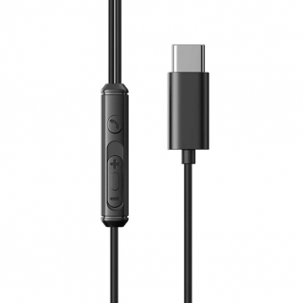 Headphones - Joyroom Wired Earphones JR-EC07, Type-C (Black) JR-EC07 Black - quick order from manufacturer