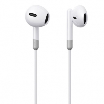 Austiņas - Joyroom Wired Earphones JR-EW01, Half in Ear (White) JR-EW01 - ātri pasūtīt no ražotāja