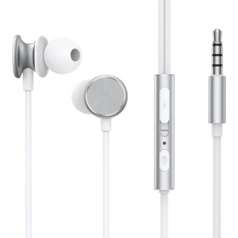 Austiņas - Joyroom Wired Earphones JR-EW03, Half in Ear (Silver) JR-EW03 Silver - ātri pasūtīt no ražotāja