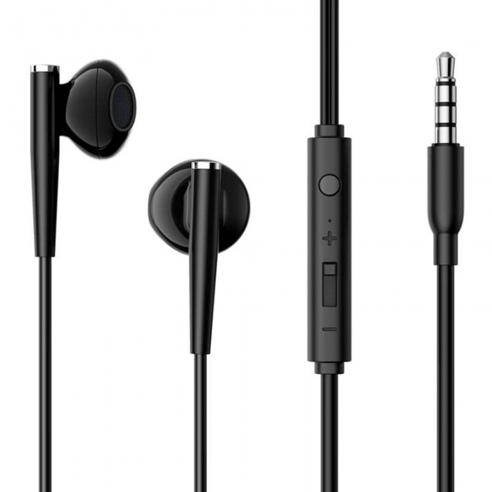 Austiņas - Joyroom Wired Earphones JR-EW04, Half in Ear (Black) JR-EW04 Black - быстрый заказ от производителя