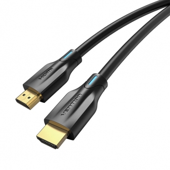 Video vadi, kabeļi - Cable HDMI 2.1 Vention AANBF 1m 8K (black) AANBF - ātri pasūtīt no ražotāja