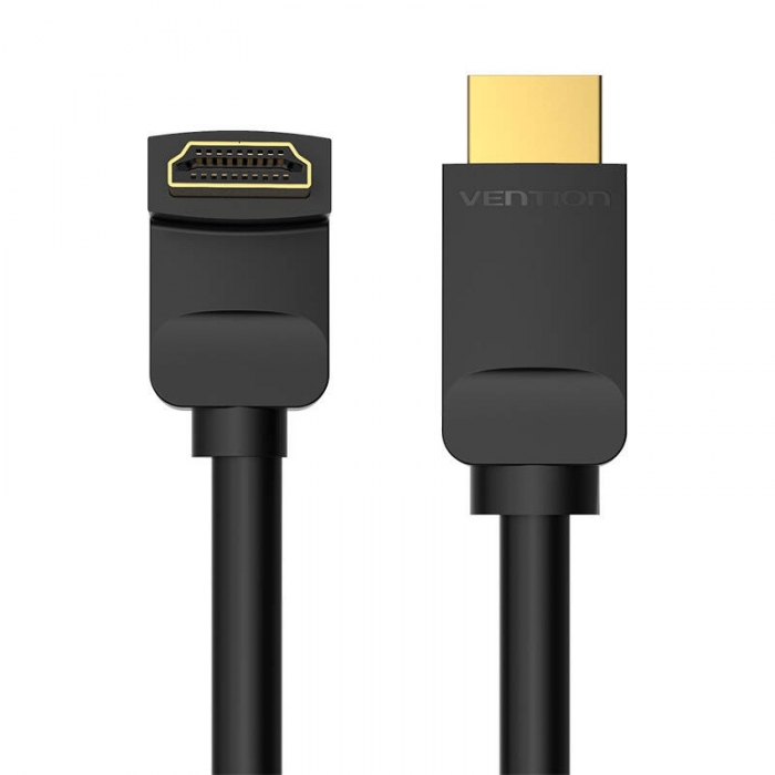 Video vadi, kabeļi - Cable HDMI Vention AAQBG 1,5m Angle 270 (black) - быстрый заказ от производителя