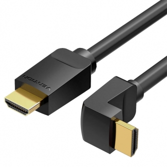 Video vadi, kabeļi - Cable HDMI Vention AARBG 1,5m Angle 90 (black) AARBG - ātri pasūtīt no ražotāja