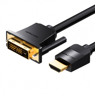 Vairs neražo - HDMI to DVI Cable 5m Vention ABFBJ (Black) ABFBJ