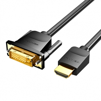 Vairs neražo - HDMI to DVI Cable 5m Vention ABFBJ (Black) ABFBJ