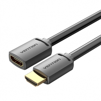 Vairs neražo - HDMI Male to HDMI Female 4K HD 0.5m Vention AHCBD (Black) AHCBD