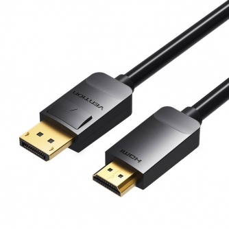 Больше не производится - DisplayPort to HDMI Cable 3m Vention HADBI (Black)